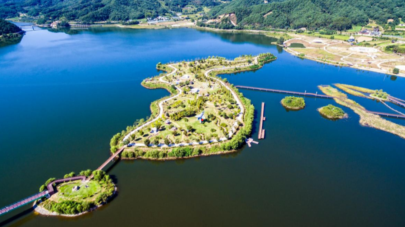 파로호 한반도섬 이미지